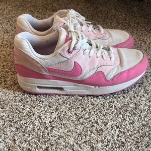 Nike Pink and White Sneakers